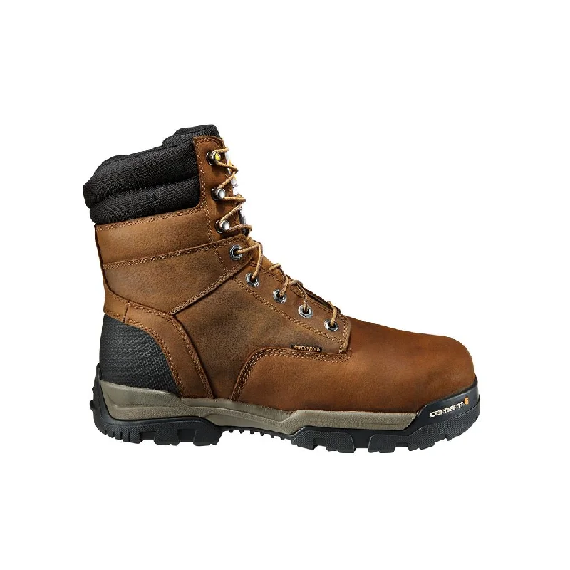 8" Ground Force Waterproof Insulated Composite Toe Work Boot Brown