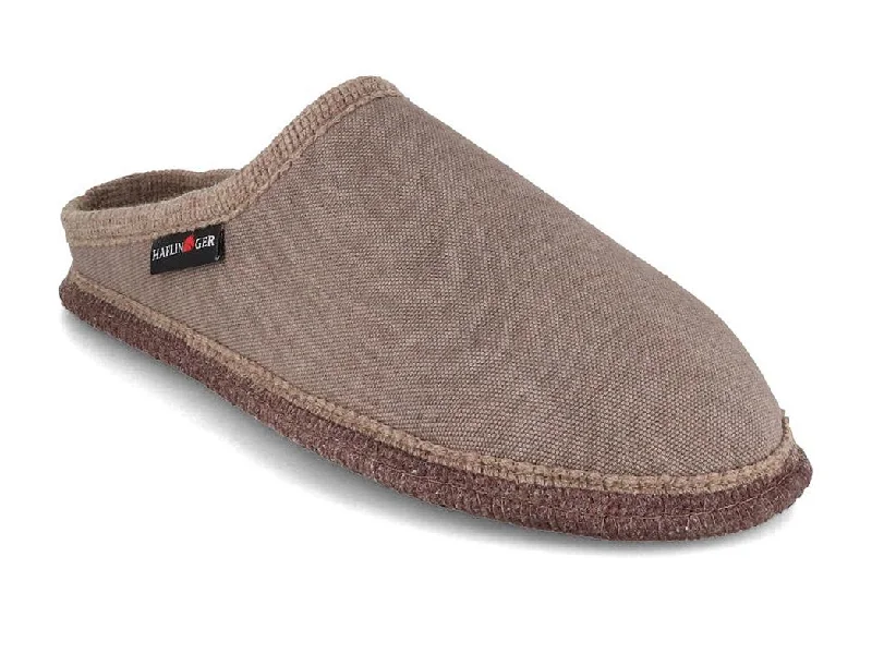 HAFLINGER Men Women Cotton Slippers 'Cotty', beige