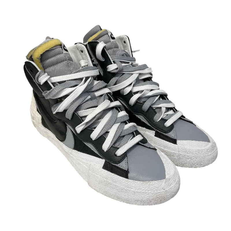 NIKE/BLAZER MID SACAI/Hi-Sneakers/US 11/Leather/GRY/BV0072-002