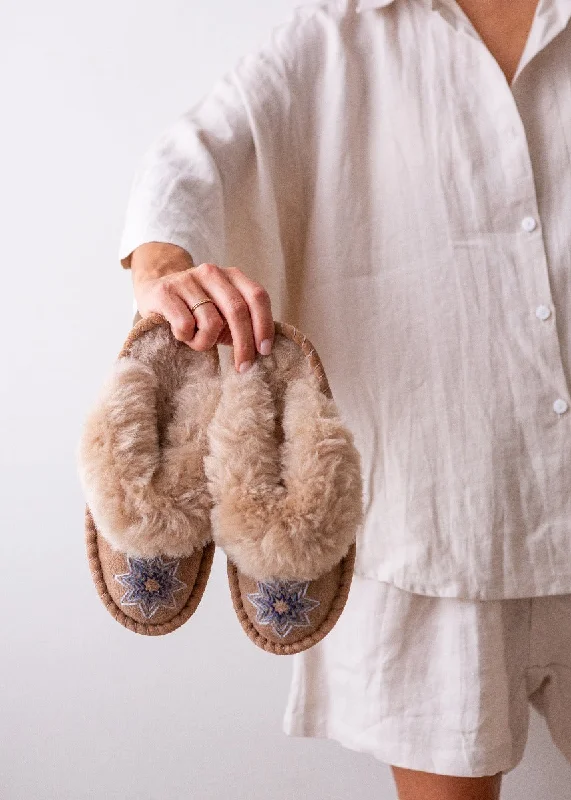 Women's Sheepskin Mules – Estrella Blue