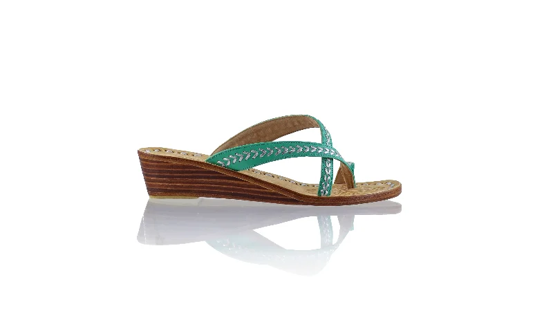 Romance no strap 35mm Wedges - Tosca & Silver