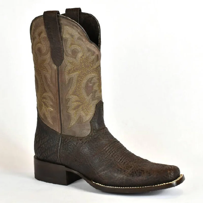 Denver Mountain Square Toe Brown Shoulder Oryx Shaft Cowboy Boot-845-2