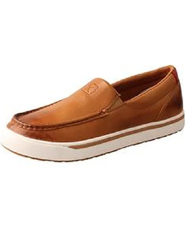 Twisted X MCA0048 Mens Rice Husk Outsole Slip On Casual Shoes Tan