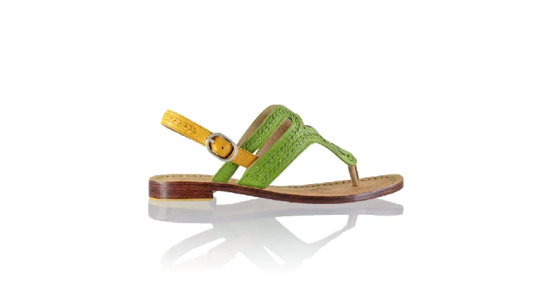 Emma 20mm Flat - Green Bkk & Mustard Bkk