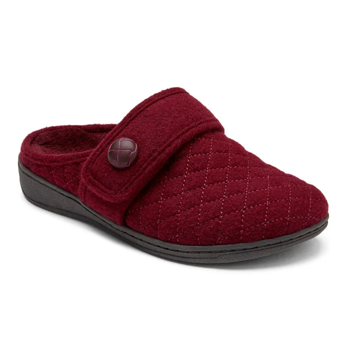 Womens Vionic Carlin Mule Slipper Wine