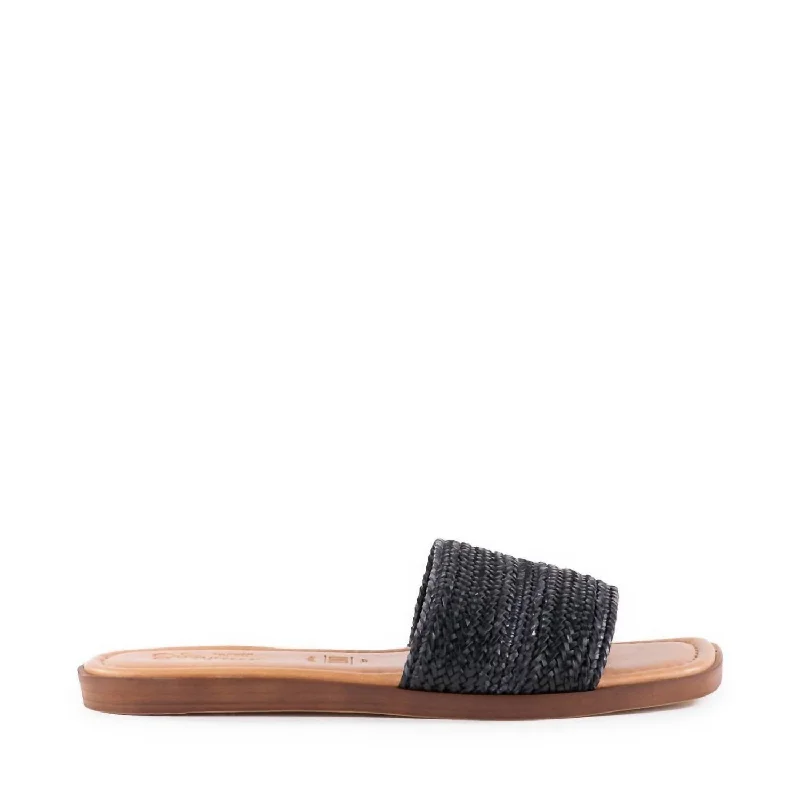 Women's Palms Perfection Woven Slide In Black