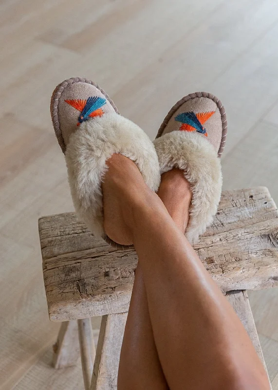 Women's Sheepskin Slipper Mules – Birds of Paradise