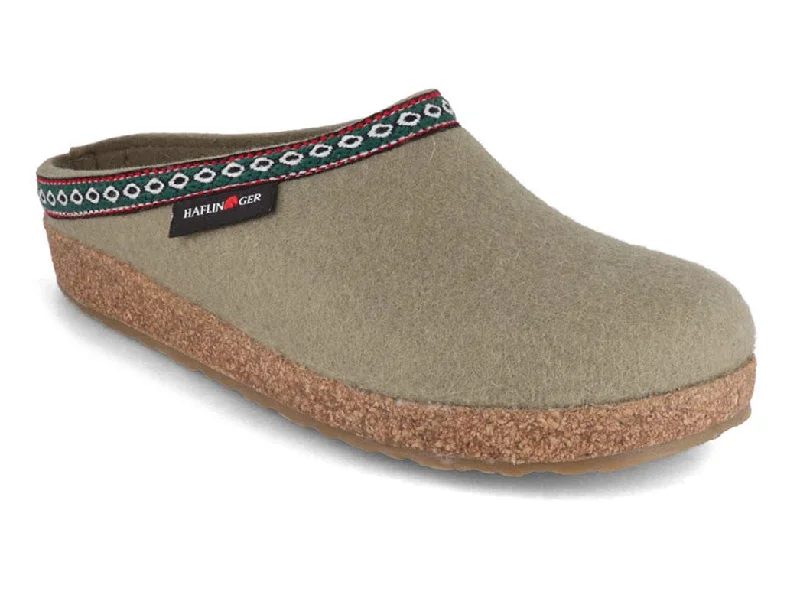 HAFLINGER Men Women Felt Clogs 'Grizzly Franzl', sahara