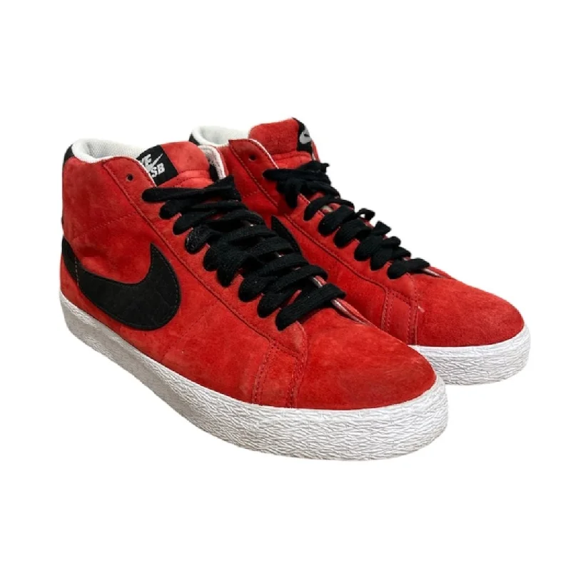 NIKE/Hi-Sneakers/US 10.5/Suede/RED/BLAZER 2009