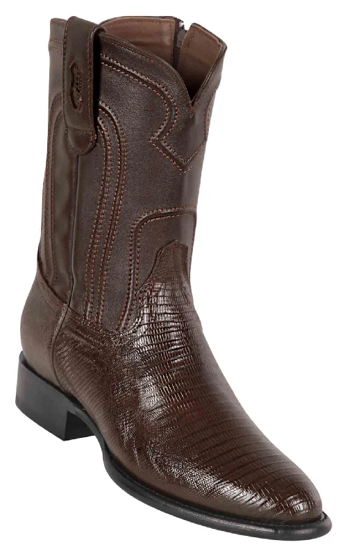 69Z0707 MEN LOS ALTOS BOOTS TEJU ROPER BROWN LEATHER BOOT