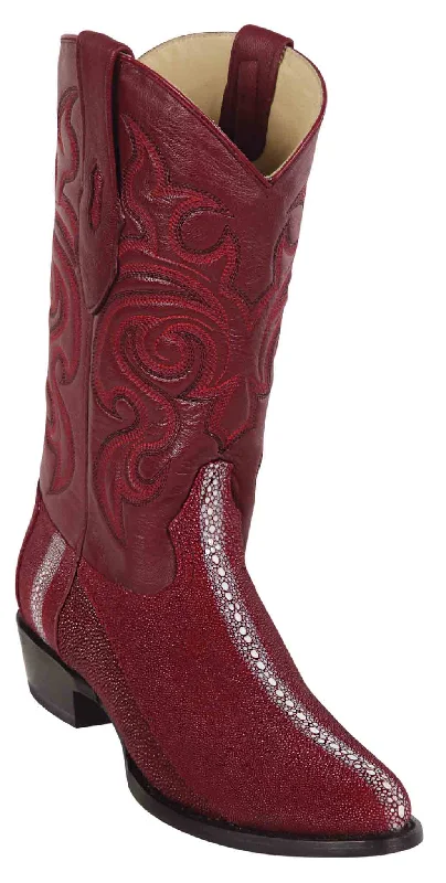 651105 LOS ALTOS BOOTS STINGRAY ROUND TOE BURGUNDY