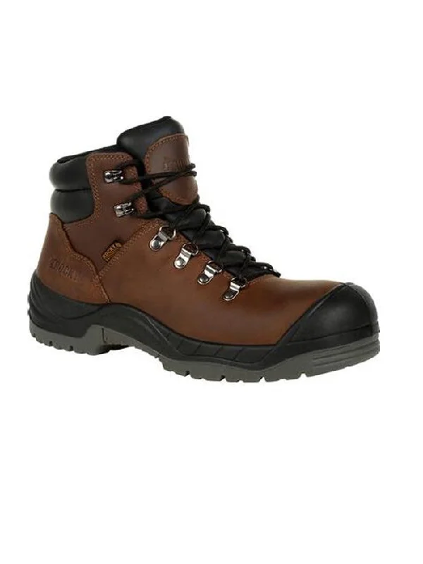 Rocky RKK0245 Mens Worksmart Composite Toe Waterproof Work Boot Brown