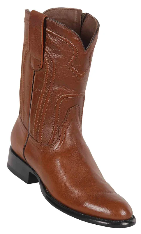 69Z2107 MEN LOS ALTOS BOOTS BELMONT ROPER BROWN LEATHER BOOT