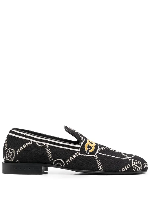 All-Over Logo-Jacquard Loafers