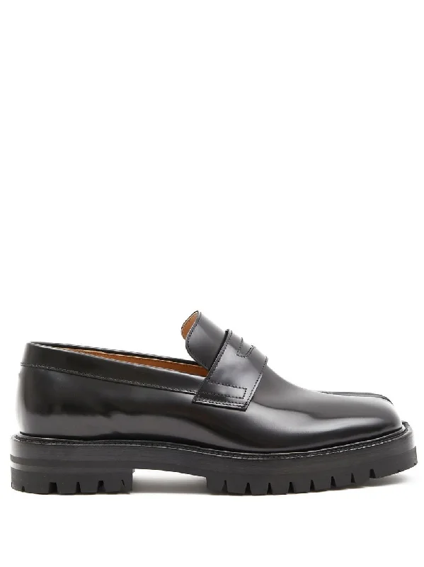 Tabi County Loafer Black Calf Leather