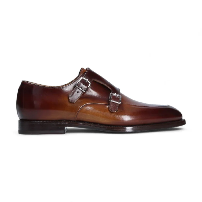 Franceschetti 8035095 Men's Shoes Calf-Skin Leather Double Monk-Straps Loafers (FCCT1090)