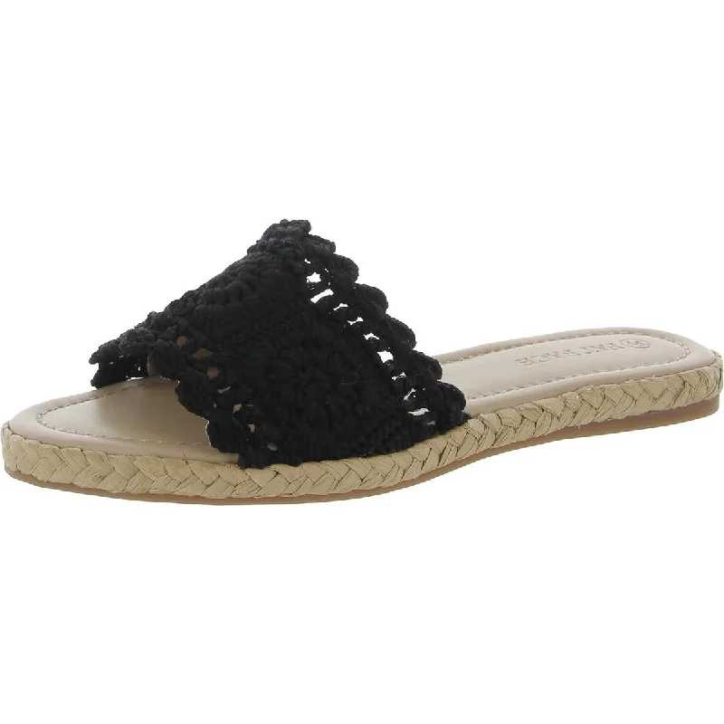 FatFace Womens Cate Crochet Slip On Slide Sandals