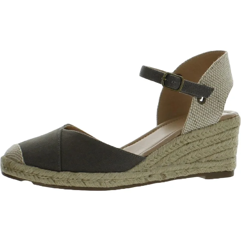 Journee Collection Womens Ankle Strap Heeled Espadrilles