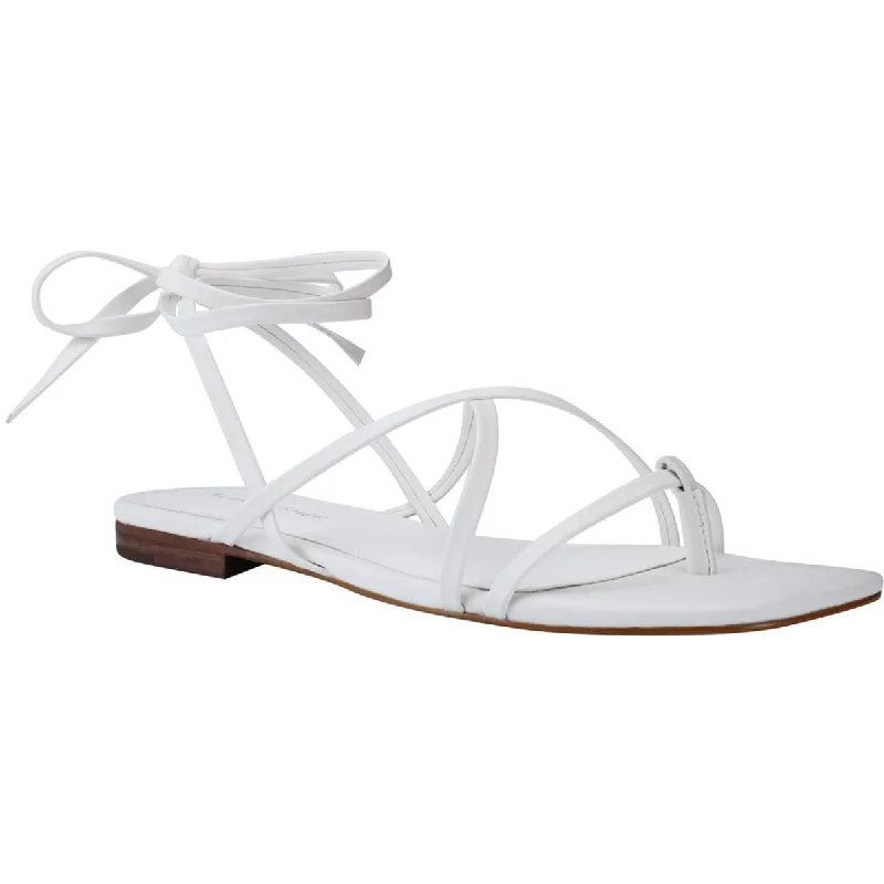 Marc Fisher Womens Latent Strappy Square Toe Thong Sandals