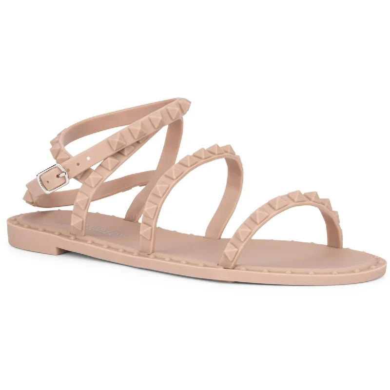 Olivia Miller Womens Tuluma Island Flat Studded Jelly Sandals