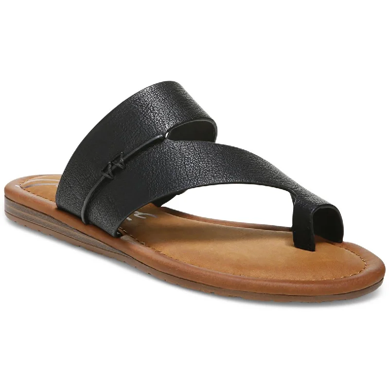 Zodiac Womens Yuma2 Faux Leather Slip On Thong Sandals