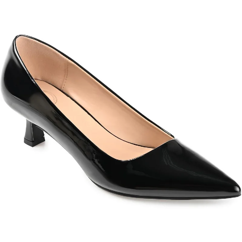 Journee Collection Womens Celica Patent Pointed Toe Pumps