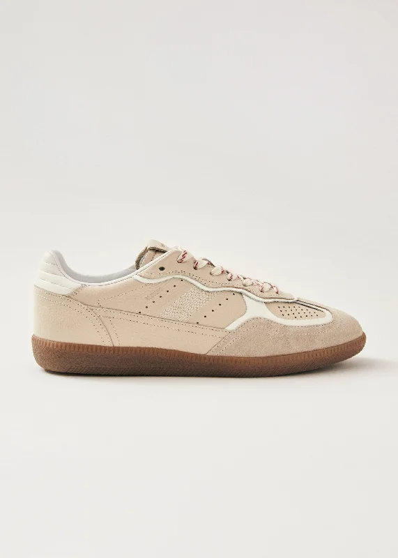 Tb.490 Rife Grain Cream Leather Sneakers