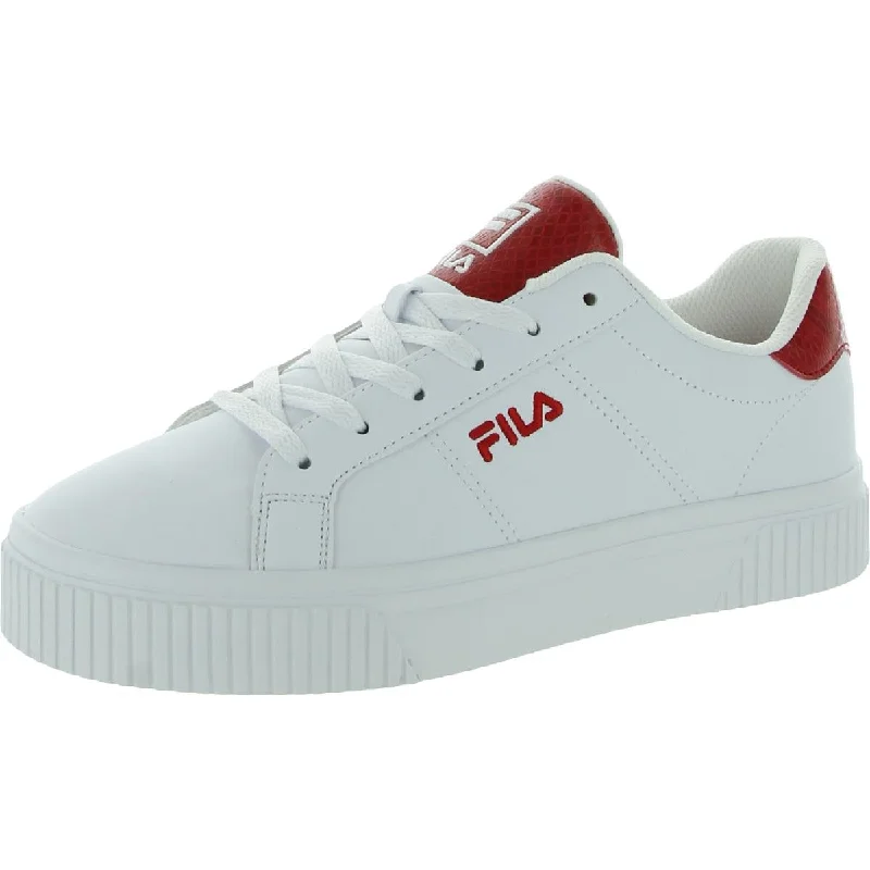 Fila Womens Panache Snakeskin Leather Lace Up Athletic and Training Shoes