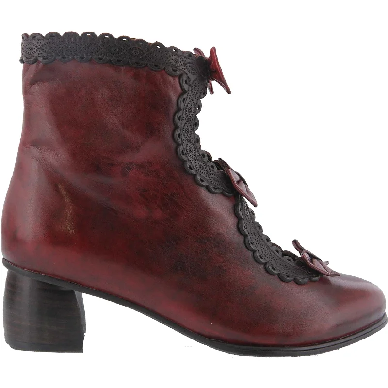 Women's Spring Step Selenia Burgundy Leather