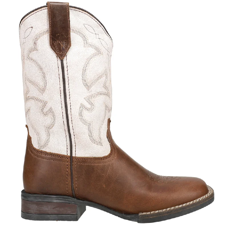 Monterey Square Toe Cowboy Boots (Big Kid)