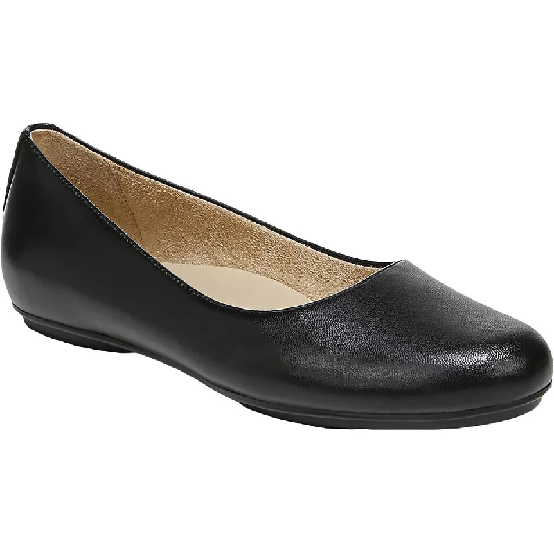 Naturalizer Womens Maxwell Leather Slip On Ballet Flats