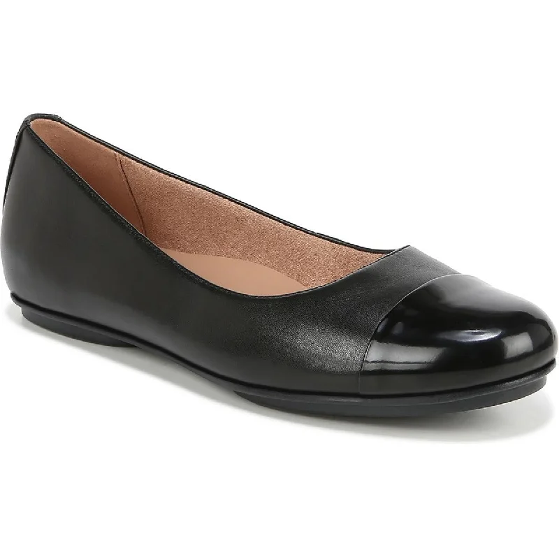 Naturalizer Womens Maxwell Leather Toe Cap Ballet Flats