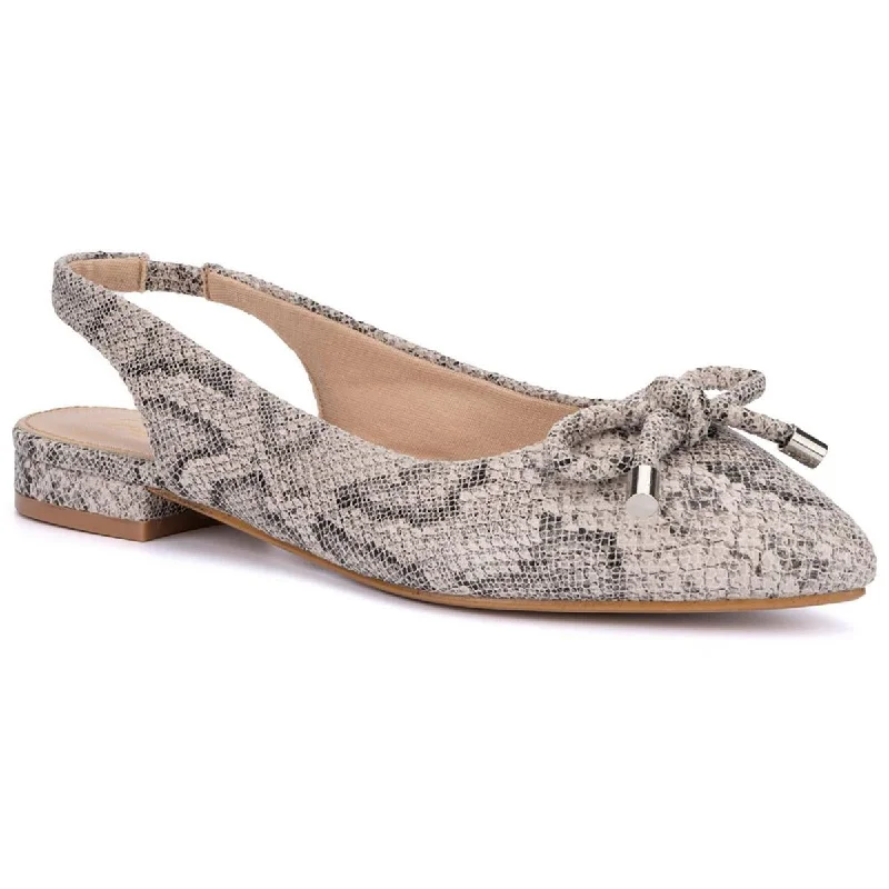 New York & Company Womens ESME  Slingback Pointed toe Flat Shoes