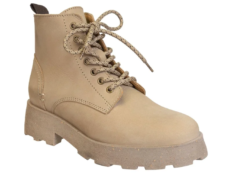 OTBT: IMMERSE in BEIGE Heeled Cold Weather Boots