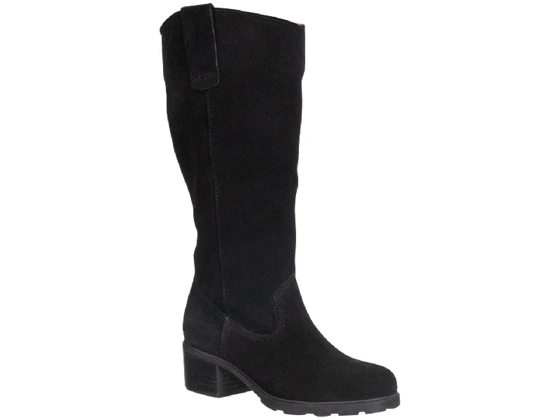 OTBT: TALLOW in BLACK Heeled Mid Shaft Boots