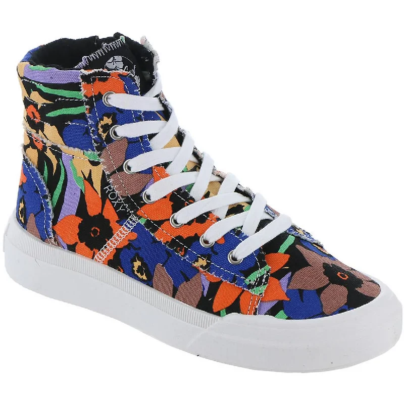 Roxy Womens Rae Mid Canvas Casual High-Top Sneakers