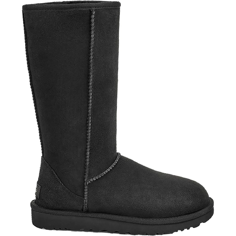 Women's UGG Classic Tall II Black Sheepskin