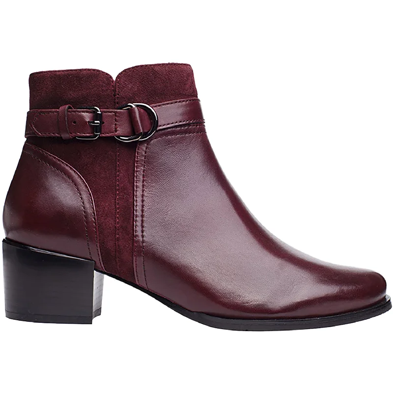 Women's Regarde Le Ciel Jolene-23 Byron/Bordo Combo Leather