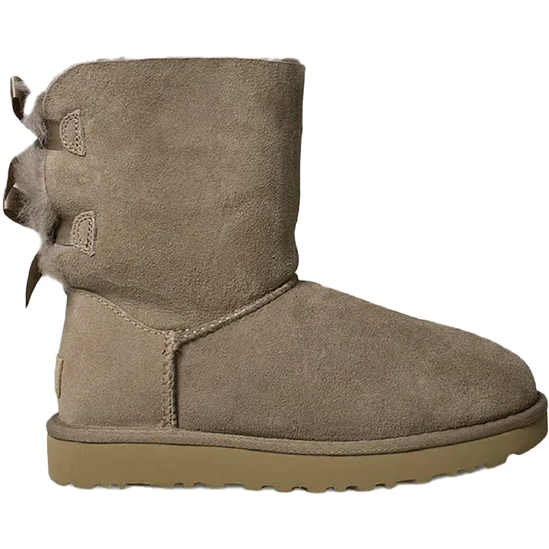 Women's UGG Bailey Bow II Caribou Leather