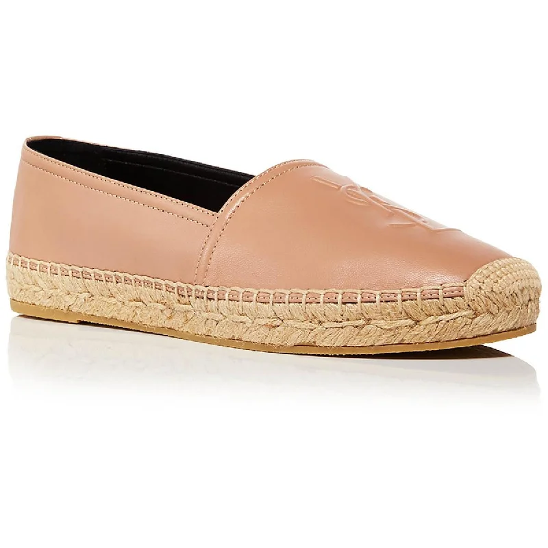 Yves Saint Laurent Womens Leather Slip On Espadrilles